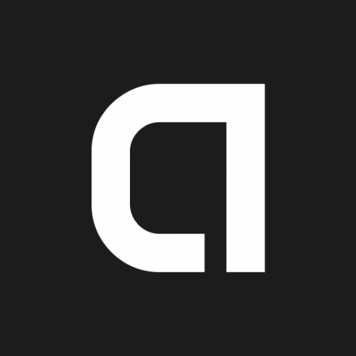 logo anna design with black background